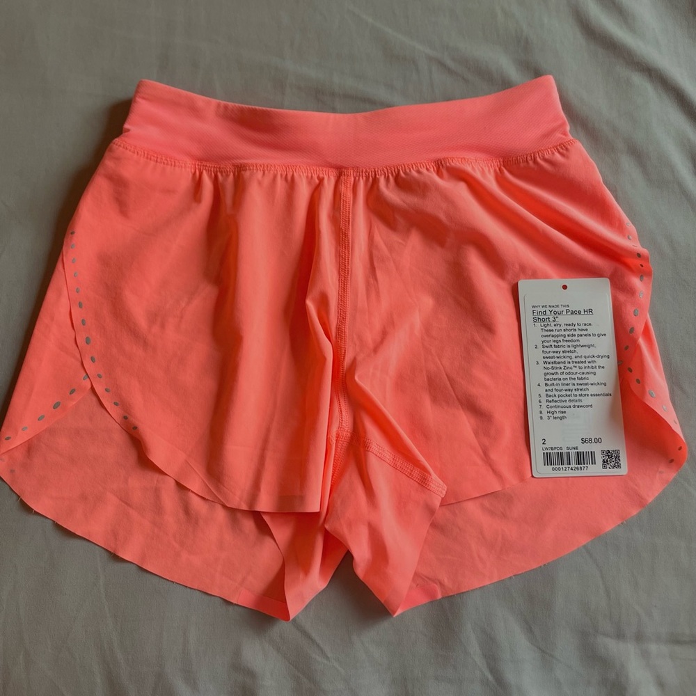 Lululemon Find Your Pace High-Rise Lined Short 3" NWOT